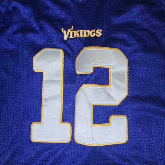 MINNESOTA VIKINGS PERCY HARVIN #12 NFL EQUI. ONFIELD REEBOK UNISEX JERSEY - Picture 4 of 12